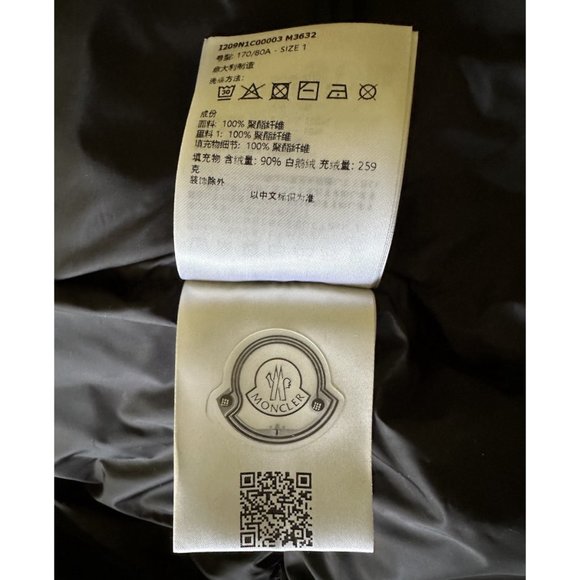 NWT authentic RICK OWENS + MONCLER F/W23 Black ‘GIMP’ DOWN COAT Size 1 Moncler - Picture 15 of 16